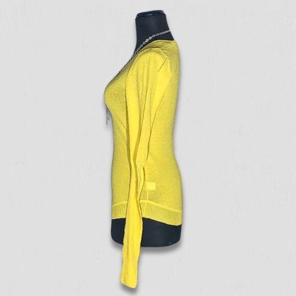 Marc by Marc Jacobs Yellow Silk Blend Knit Sweater Small - Picture 4 of 13